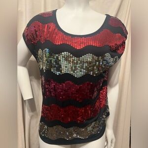 Madison Sequin Top NWT S